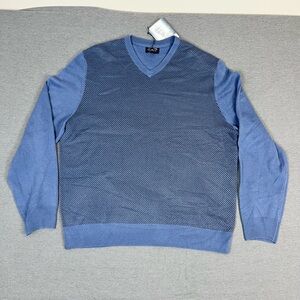 Arnold Palmer Blue V-Neck knit Sweater